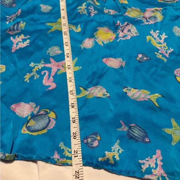 Silk Shades Blue Tropical Tank and Shorts Set - Picture 7 of 11